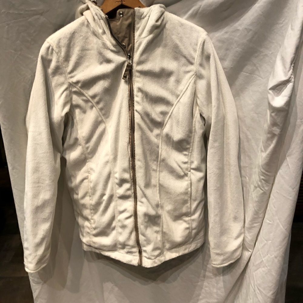 Free Country Reversible Jacket Tan/White Small - Picture 5 of 9